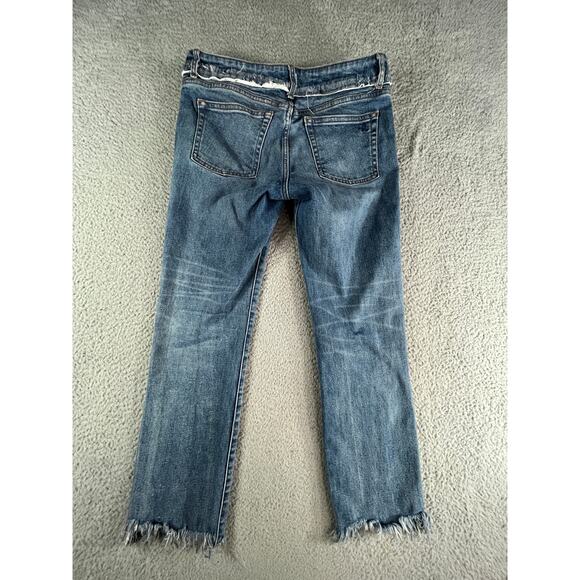 DL1961 Jeans Womens 28 Mara Instasculpt Straight Ankle Gravity Frayed Hem Mid - Picture 7 of 9